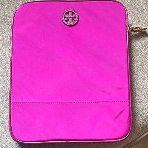 Tory Burch Fuchsia Laptop Sleeve